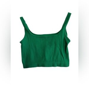 Ambiance Green Ribbed Women's Top Size Medium